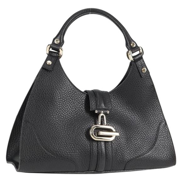 GUCCI Hand Bag Leather Black Silver 130995 Auth 132027V - Picture 1 of 16